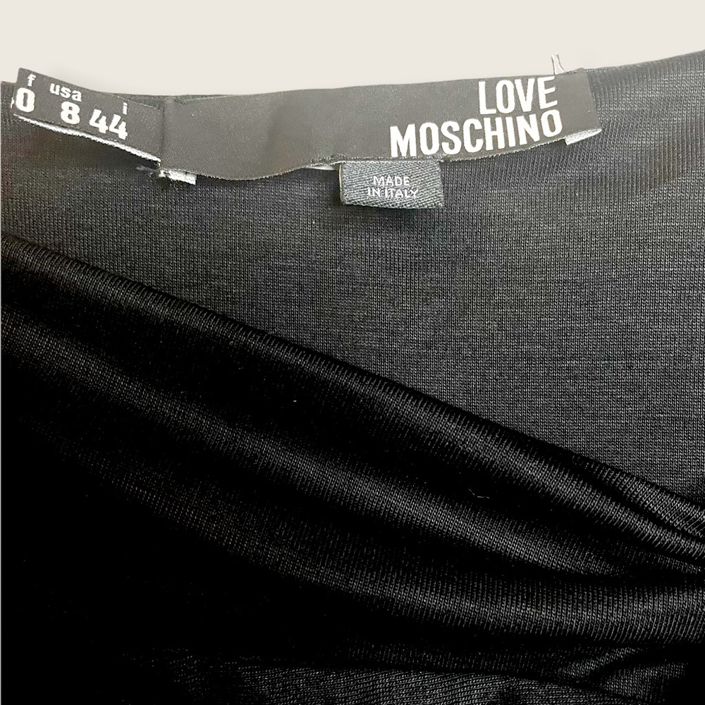 Love Moschino - Draped Bow Tank - Black - Size 8 - Picture 4 of 7